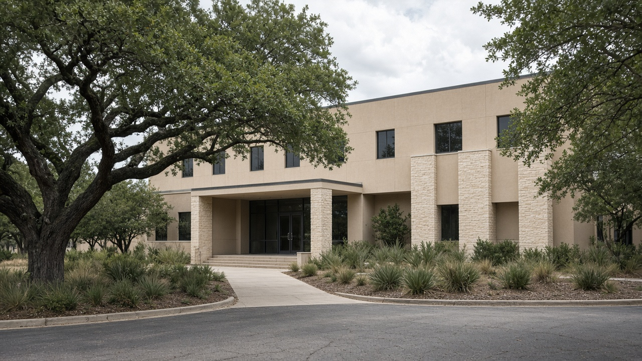 Daylight exterior of a medical office building