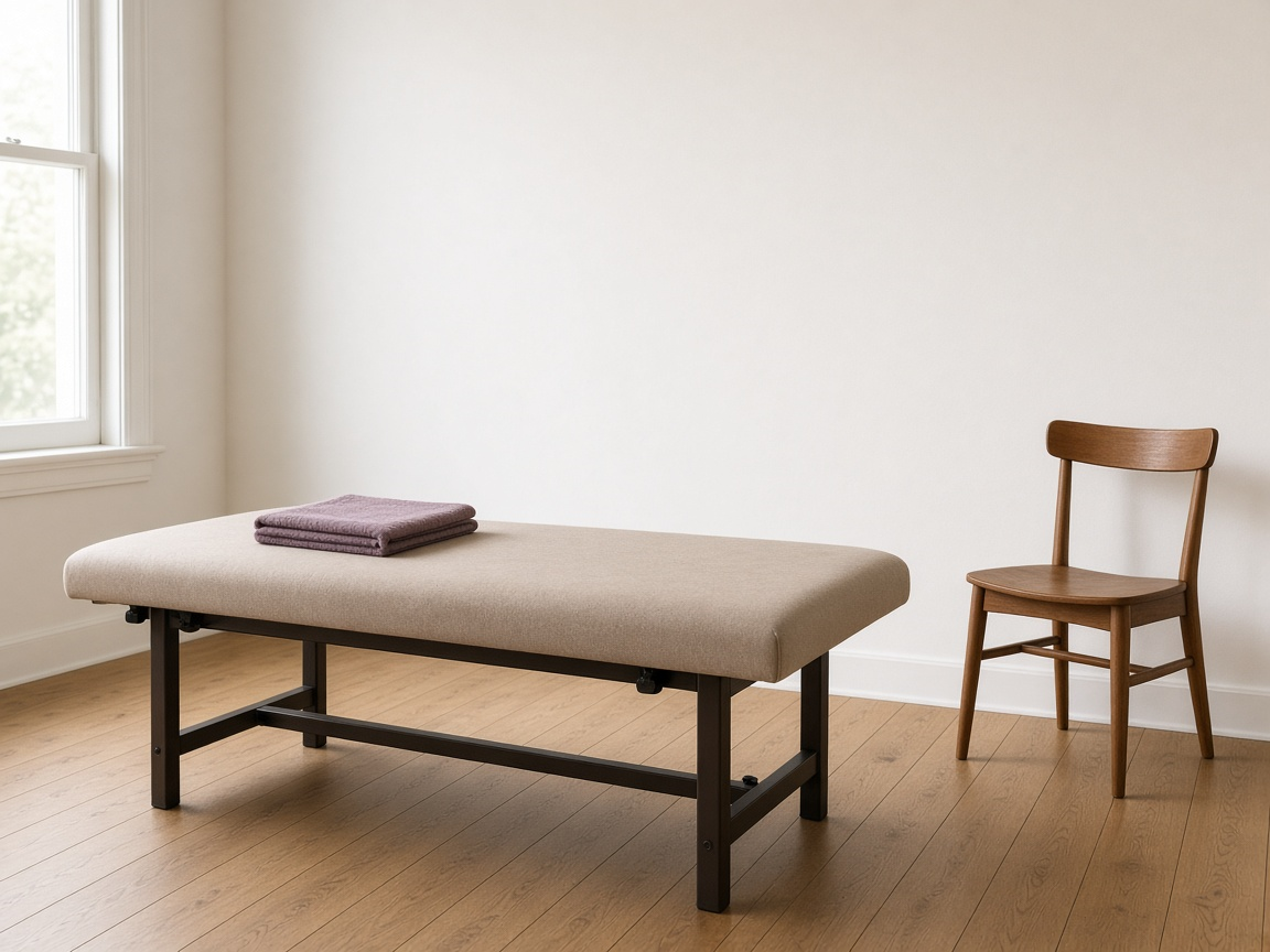 Quiet evaluation table and chair